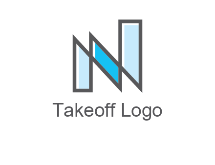 geometric Letter N logo