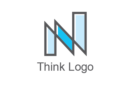 geometric Letter N logo