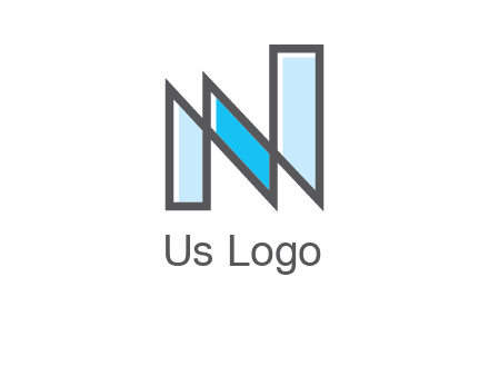 geometric Letter N logo