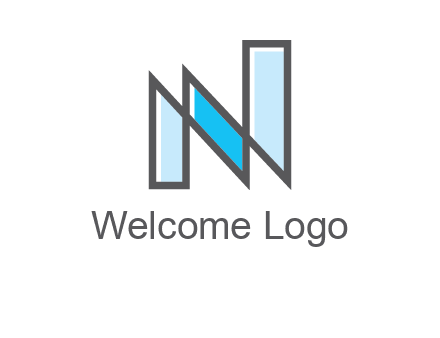 geometric Letter N logo