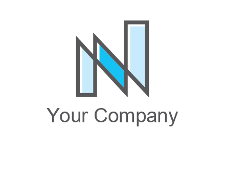 geometric Letter N logo