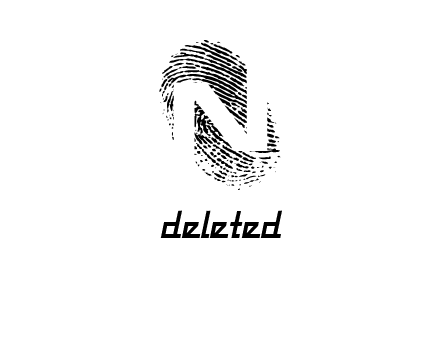 Letter N in fingerprint logo