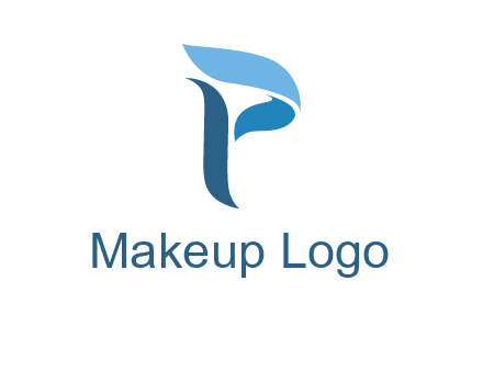 letter P waves logo