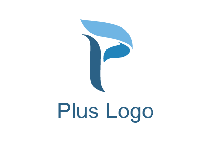 letter P waves logo