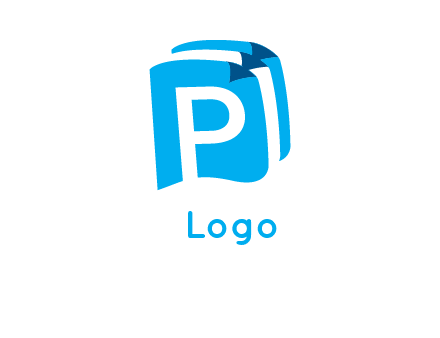 letter p on pages logo