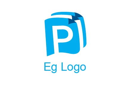 letter p on pages logo