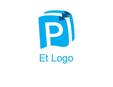 letter p on pages logo