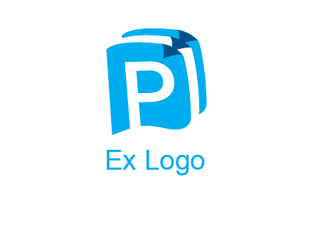 letter p on pages logo