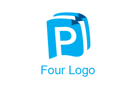 letter p on pages logo