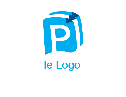 letter p on pages logo