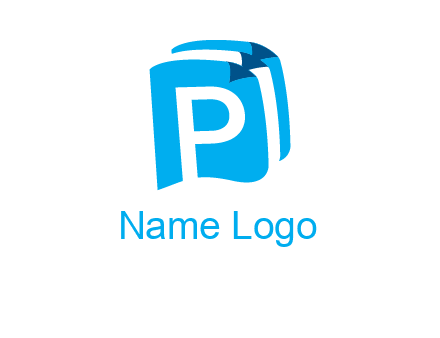 letter p on pages logo