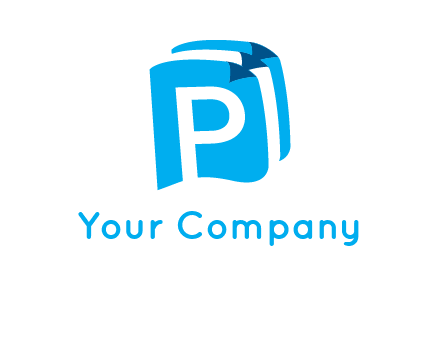 letter p on pages logo