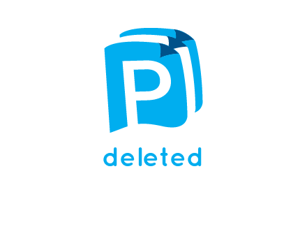 letter p on pages logo