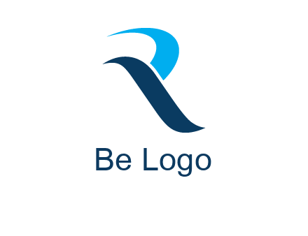 waves on letter R logo