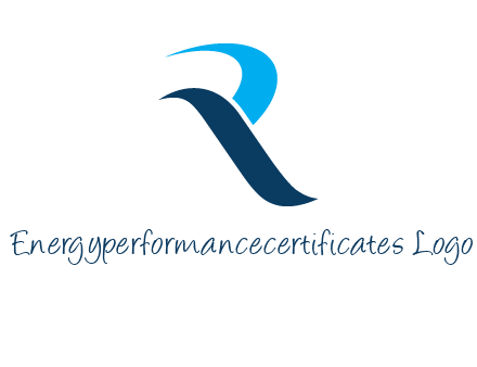 waves on letter R logo