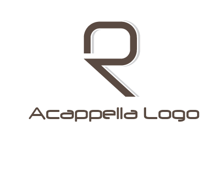 outline of letter r logo
