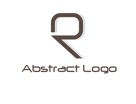 outline of letter r logo