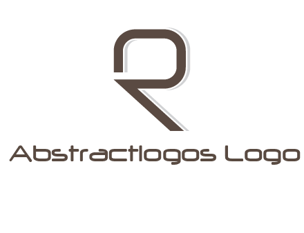 outline of letter r logo