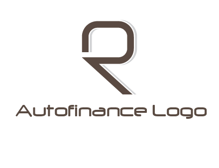 outline of letter r logo