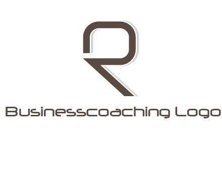 outline of letter r logo