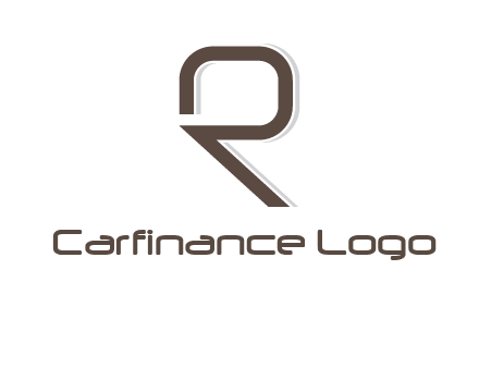 outline of letter r logo