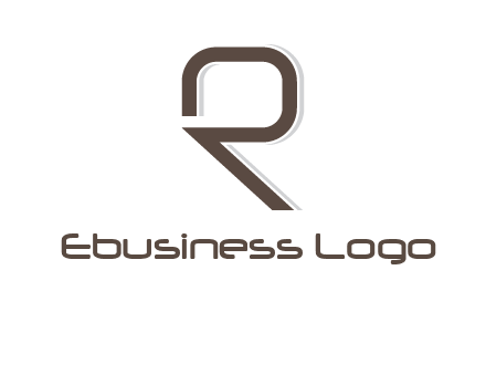 outline of letter r logo