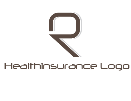 outline of letter r logo