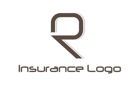 outline of letter r logo