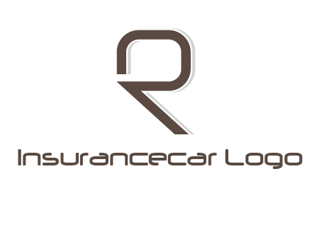 outline of letter r logo