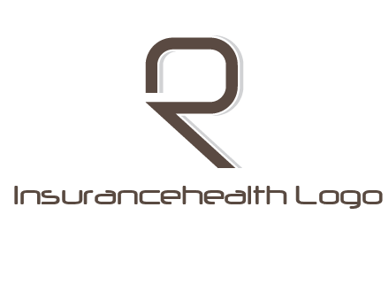 outline of letter r logo