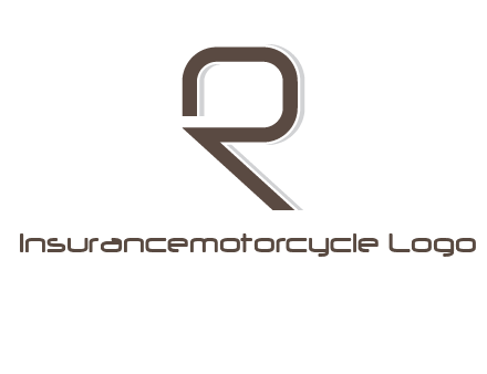 outline of letter r logo