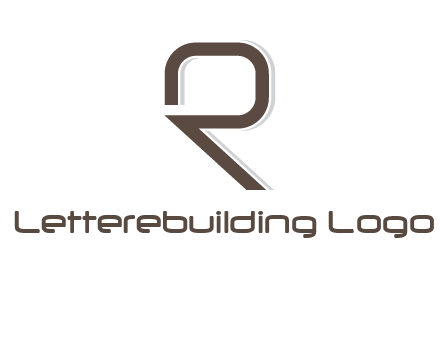 outline of letter r logo