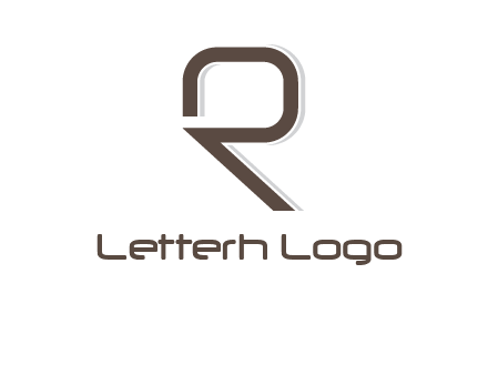 outline of letter r logo