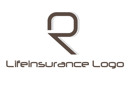outline of letter r logo