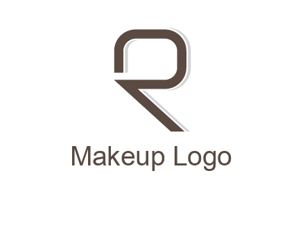 outline of letter r logo