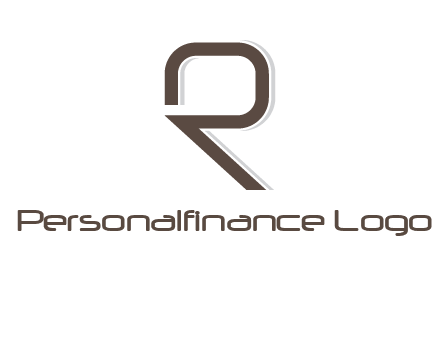outline of letter r logo
