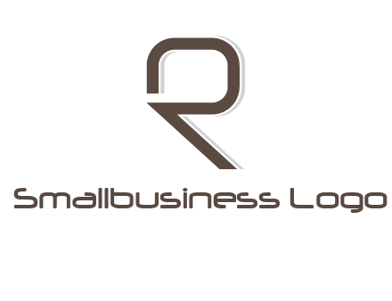 outline of letter r logo