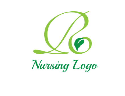leaf letter R logo