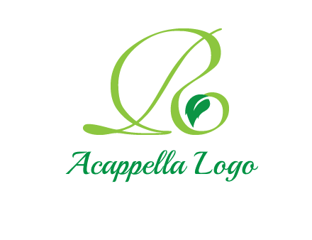 leaf letter R logo