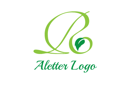 leaf letter R logo