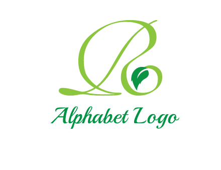 leaf letter R logo