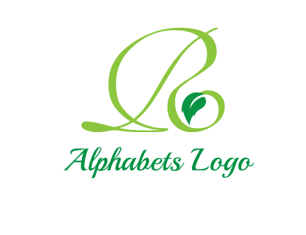 leaf letter R logo