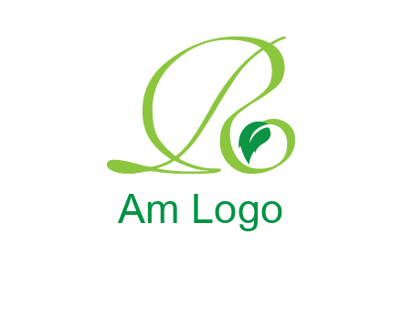 leaf letter R logo