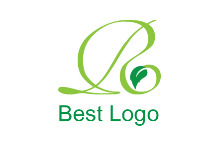 leaf letter R logo