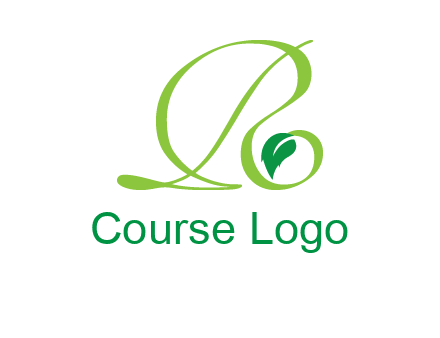 leaf letter R logo