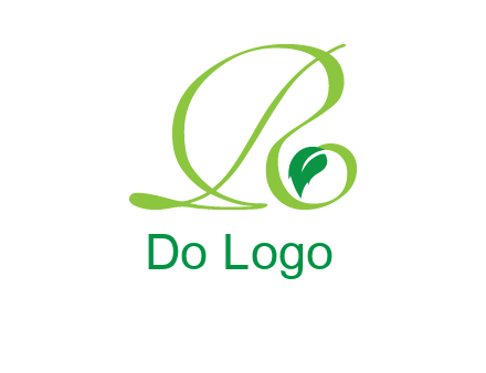 leaf letter R logo
