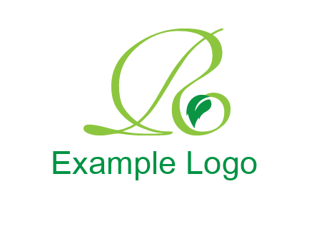 leaf letter R logo