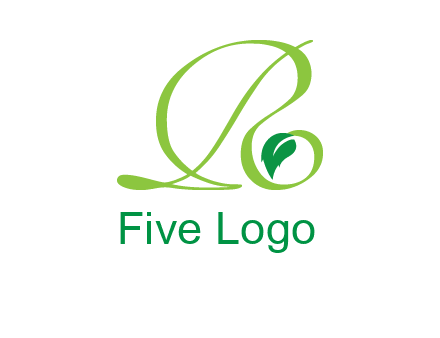 leaf letter R logo
