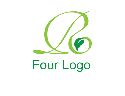 leaf letter R logo