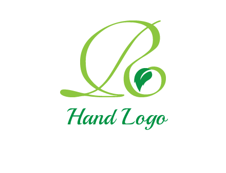 leaf letter R logo